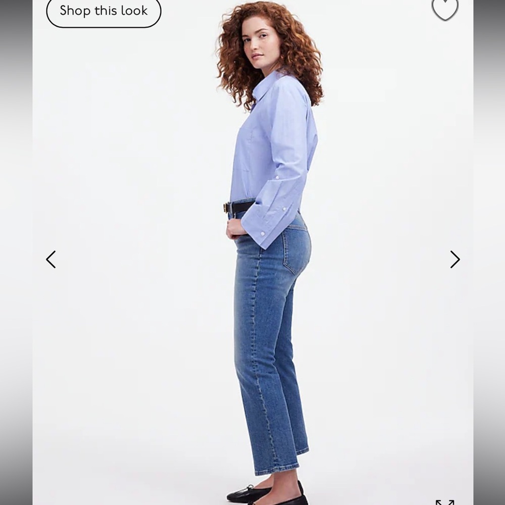 UC- Madewell Curvy Kick Out Crop Jean